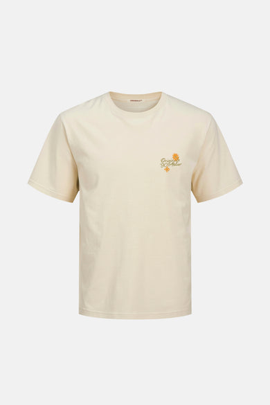 T-shirt (manches courtes) Écru - ORIGINALS BY JACK & JONES