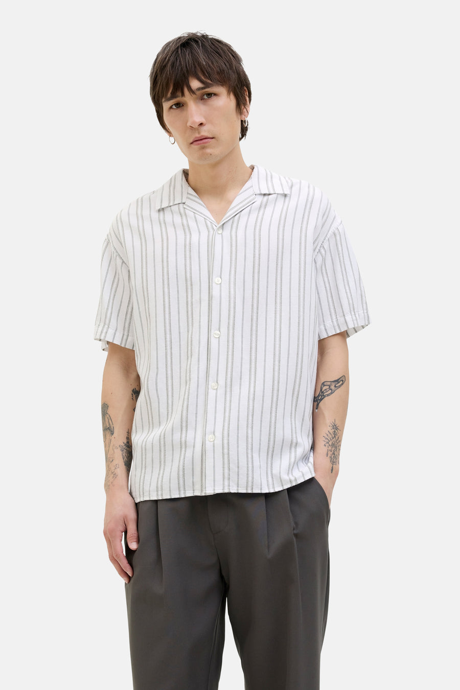 Chemise à manches courtes - Blanc - PREMIUM BLUE by JACK & JONES