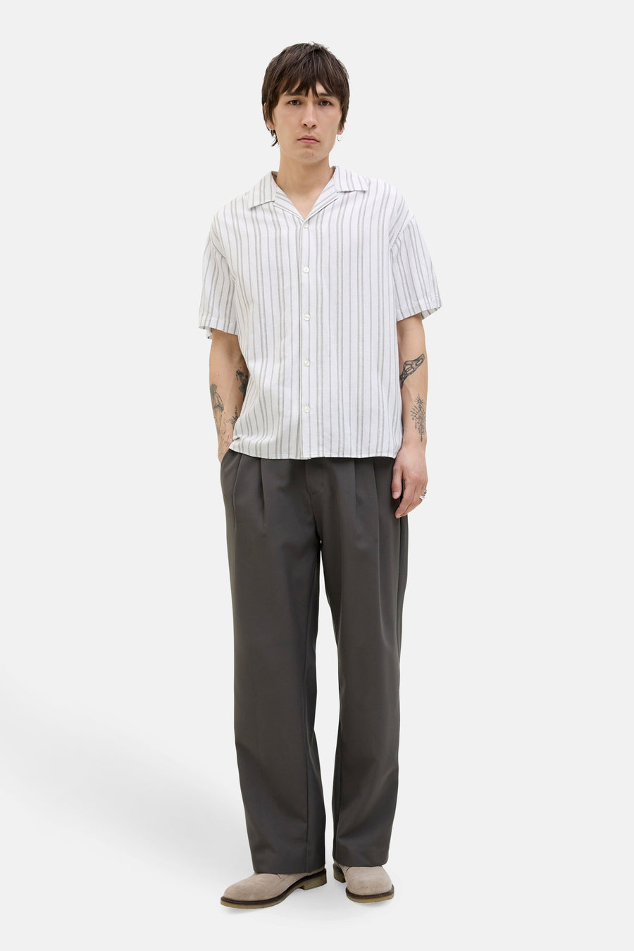 Chemise à manches courtes - Blanc - PREMIUM BLUE by JACK & JONES