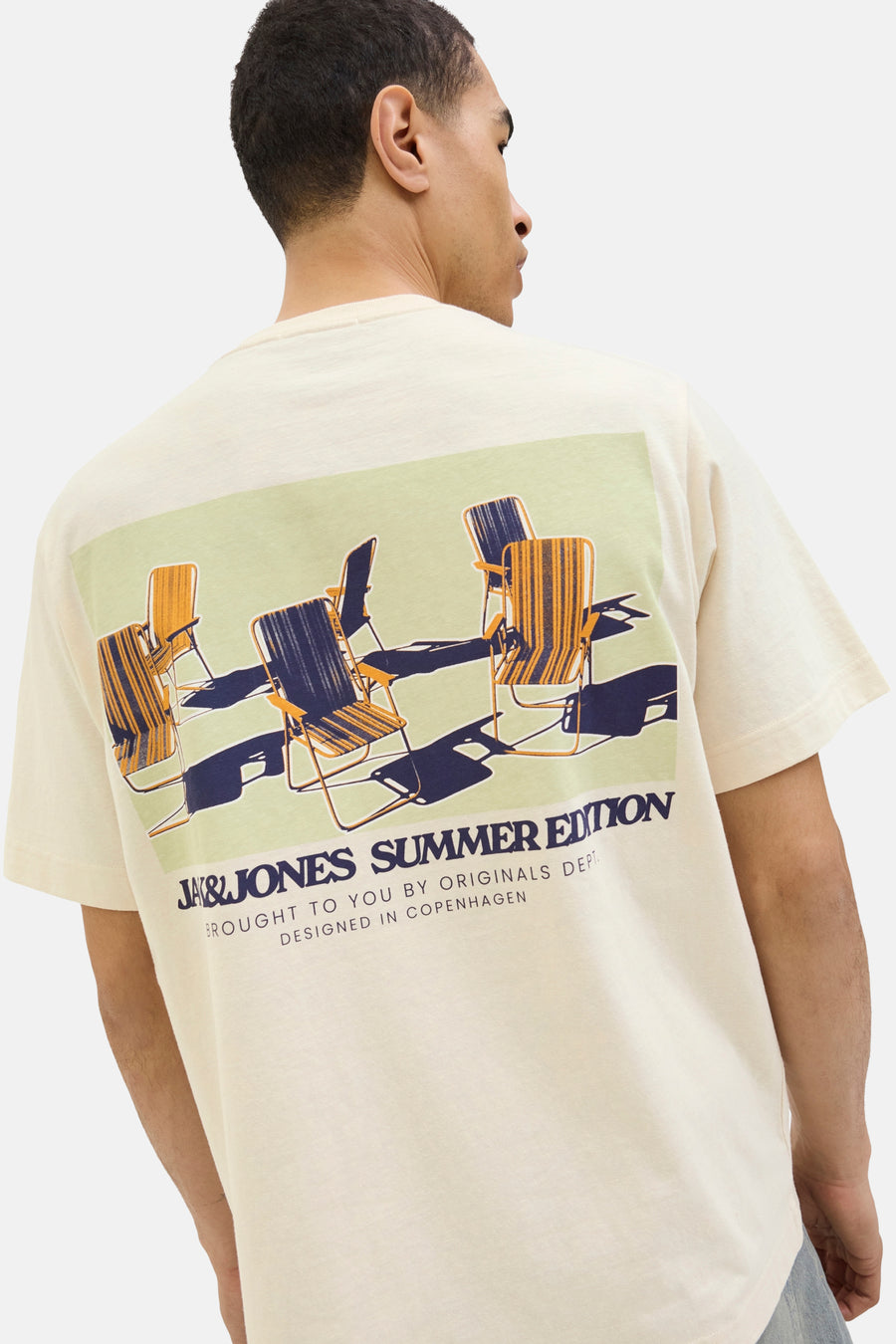 T-shirt à manches courtes - écru - ORIGINALS BY JACK & JONES