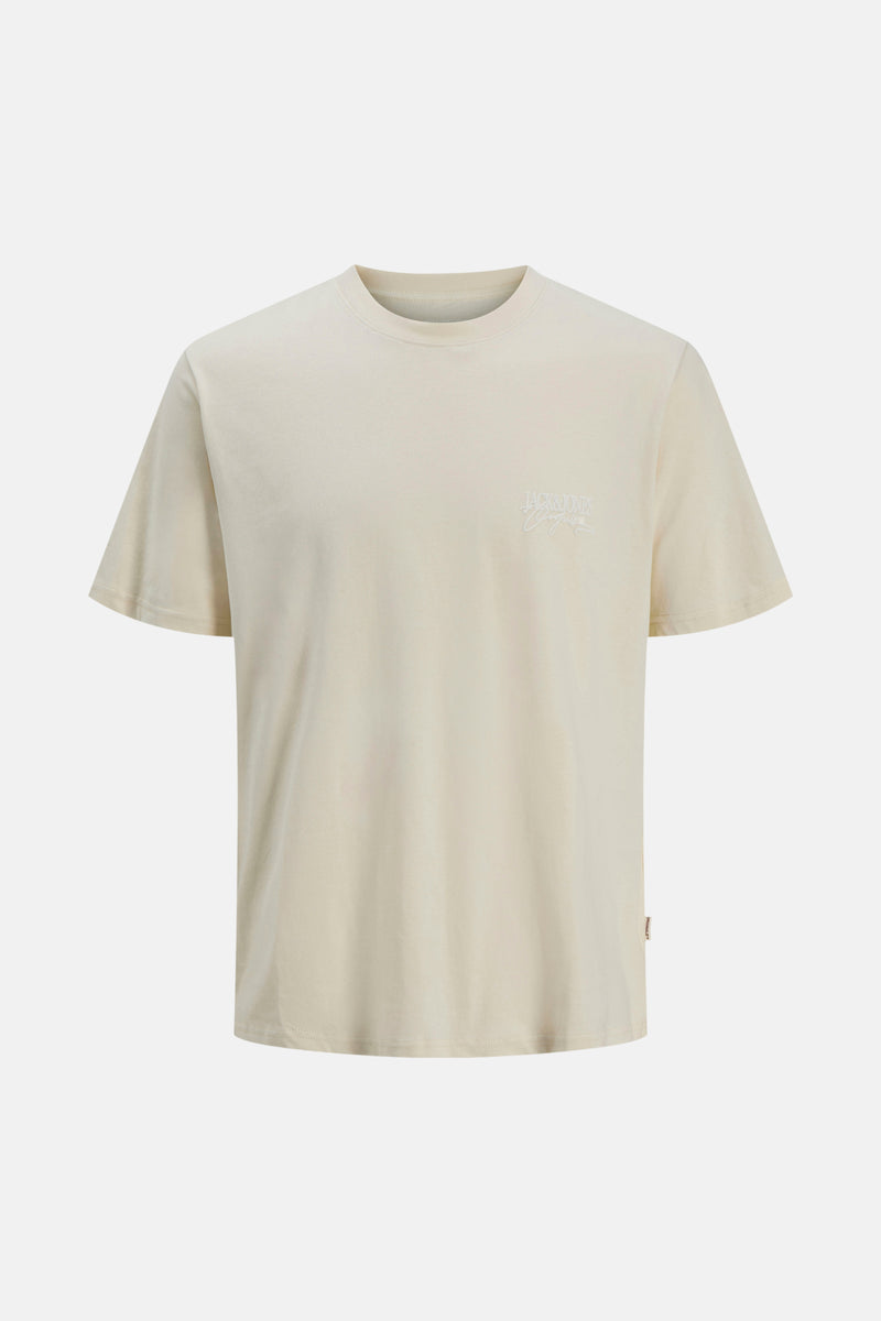 T-shirt (manches courtes) Écru - ORIGINALS BY JACK & JONES