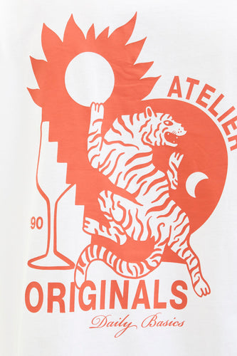 T-shirt à manches courtes - blanc - ORIGINALS BY JACK & JONES