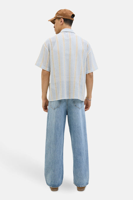 Chemise (manches courtes) Bleu - ORIGINALS BY JACK & JONES