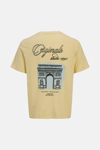 T-shirt à manches courtes - Jaune - ORIGINALS BY JACK & JONES - 2