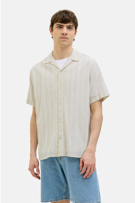 Chemise à manches courtes - écru