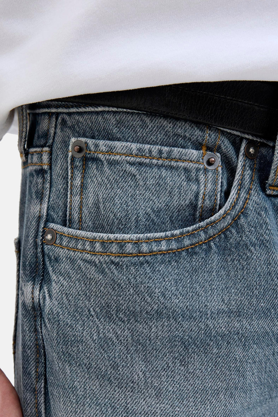 Jeans tapered mid blue denim - JACK & JONES JEANS INTELLIGENCE - JACK & JONES JEANS INTELLIGENCE