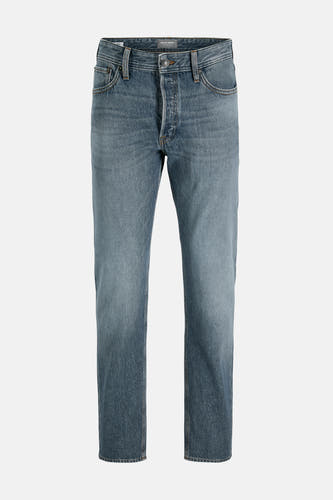 Jean tapered bleu de JACK & JONES JEANS INTELLIGENCE, dans un lavage denim moyen.