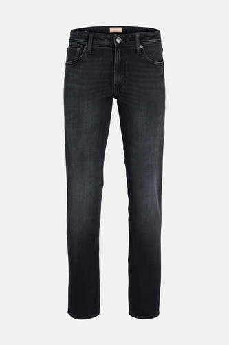 Donkergrijze straight jeans van JACK & JONES JEANS INTELLIGENCE, van denim met zichtbare zakken.