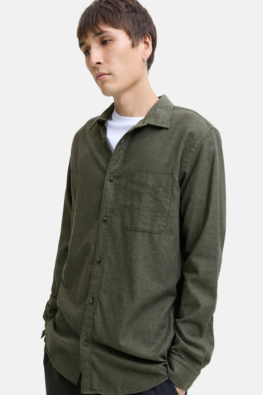 Chemise à manches longues - vert - ORIGINALS BY JACK & JONES