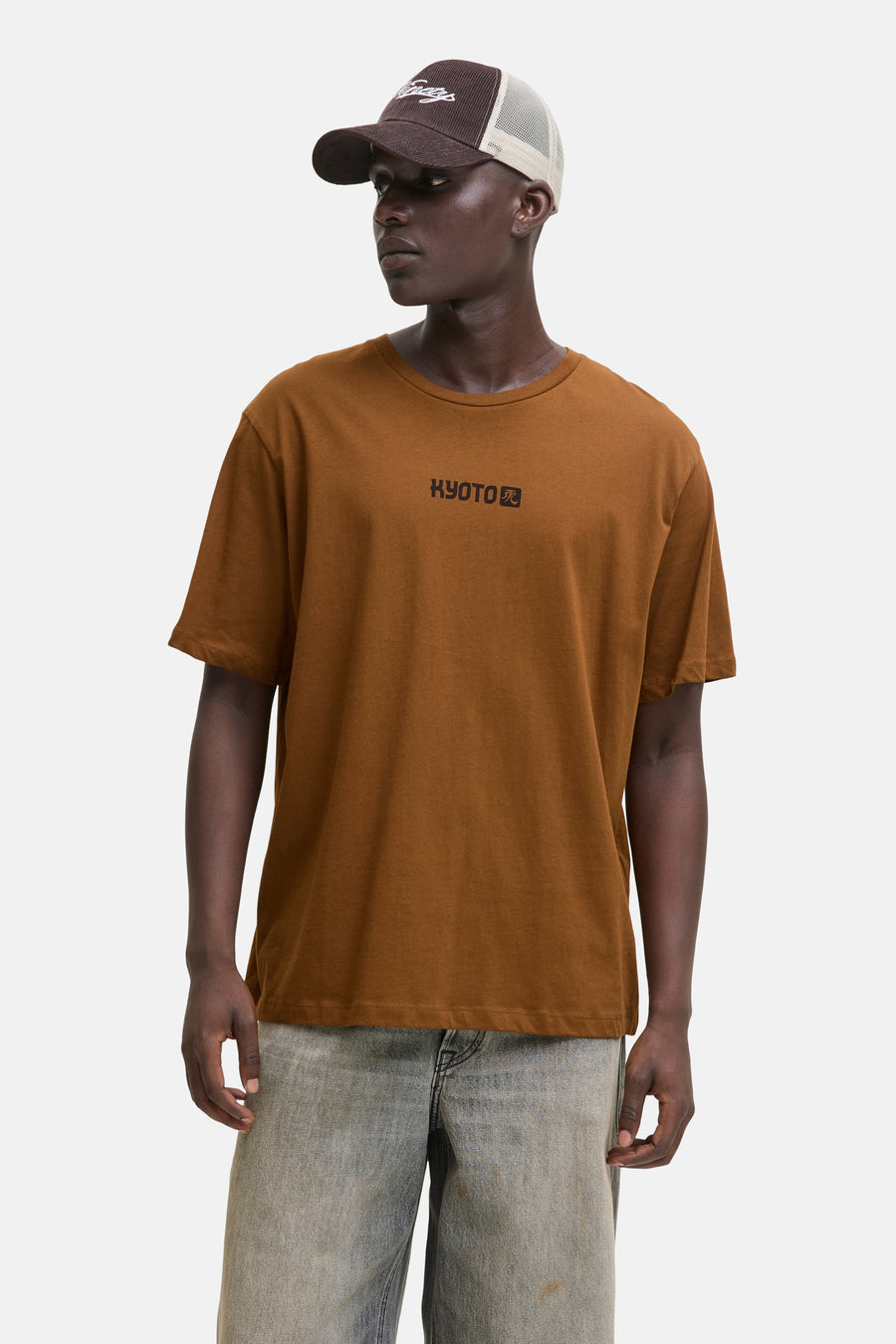 T-shirt à manches courtes - brun - ORIGINALS BY JACK & JONES