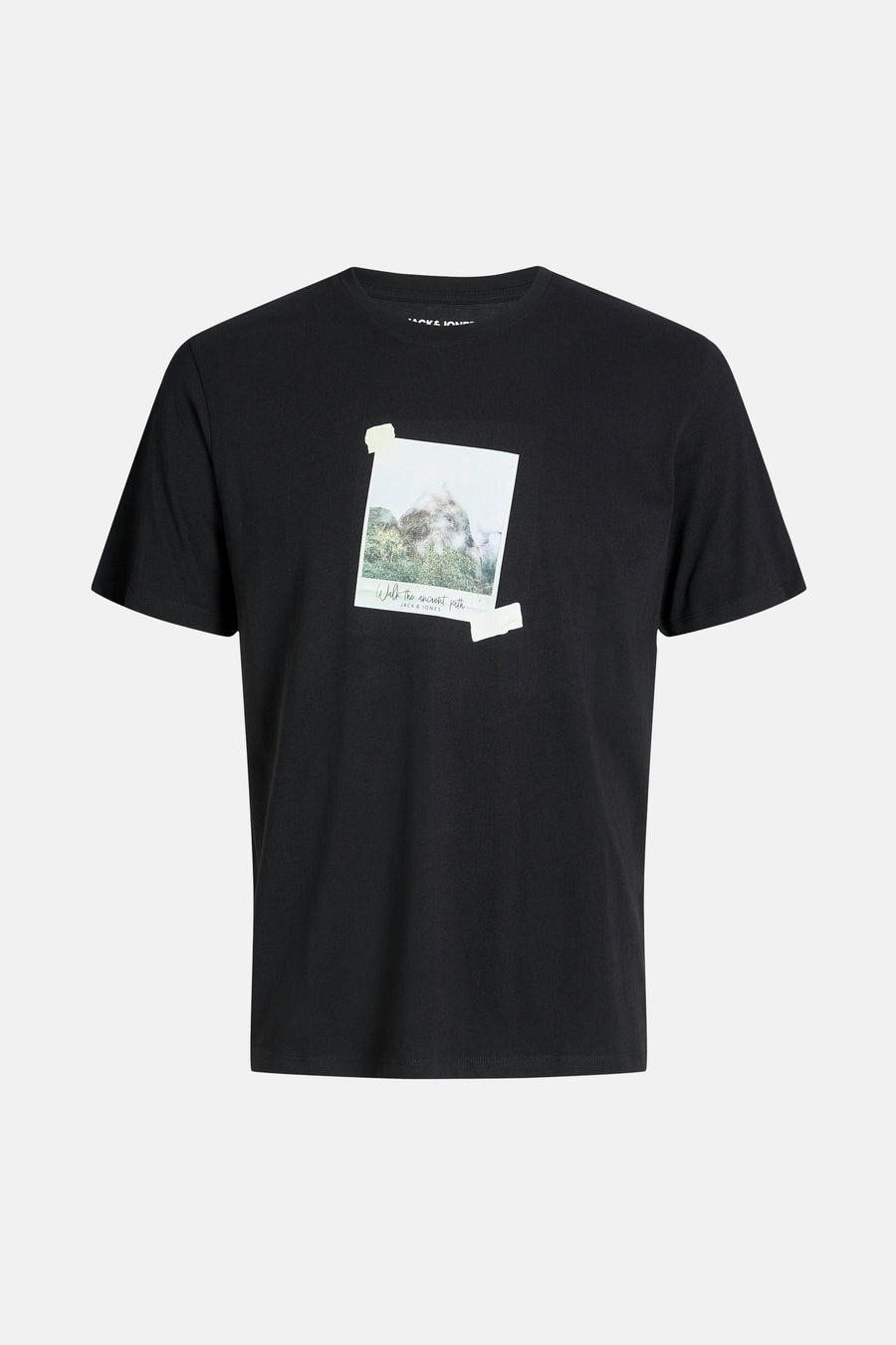 Zwart T-shirt met print van JACK & JONES.