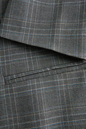 Blazer gris de JJXX avec un motif rayé et une poche poitrine.