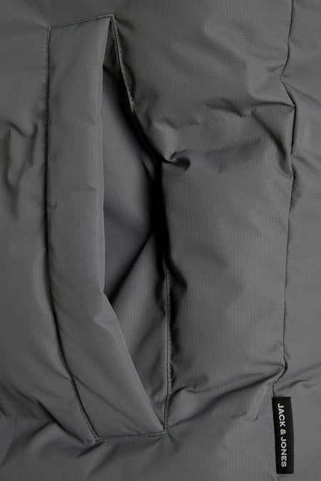 Veste en cuir - gris