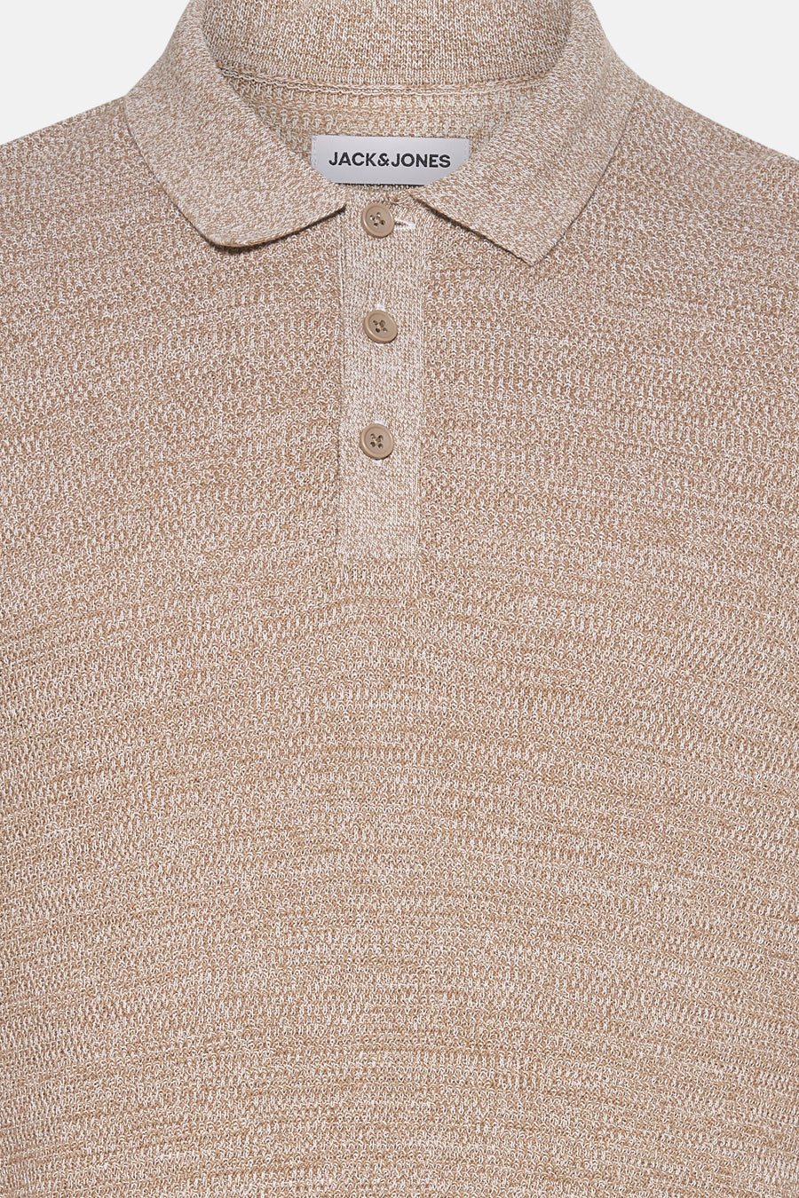 Pull à col en V - beige - CORE BY JACK & JONES