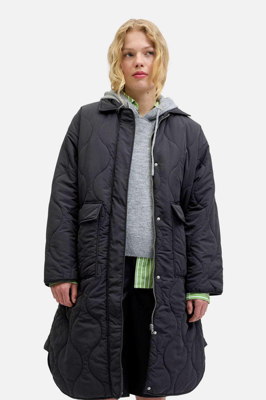 JXSERENA QUILTED COAT OTW