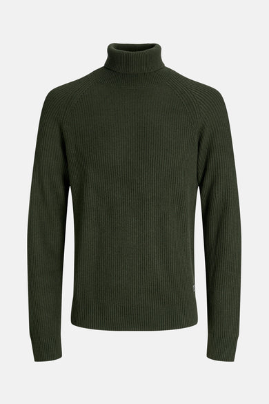 Gilet vert de PREMIUM by JACK & JONES, avec une texture finement rayée.