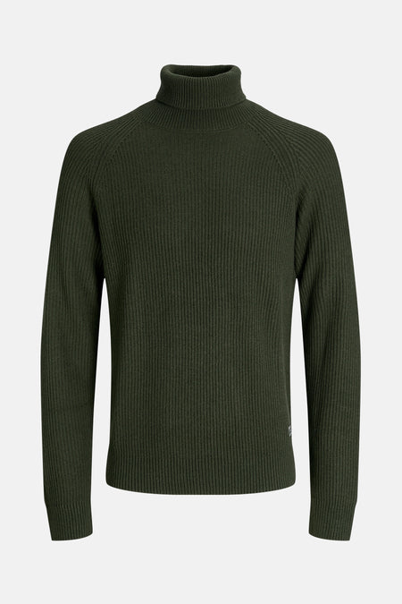 Pull à col roulé - vert