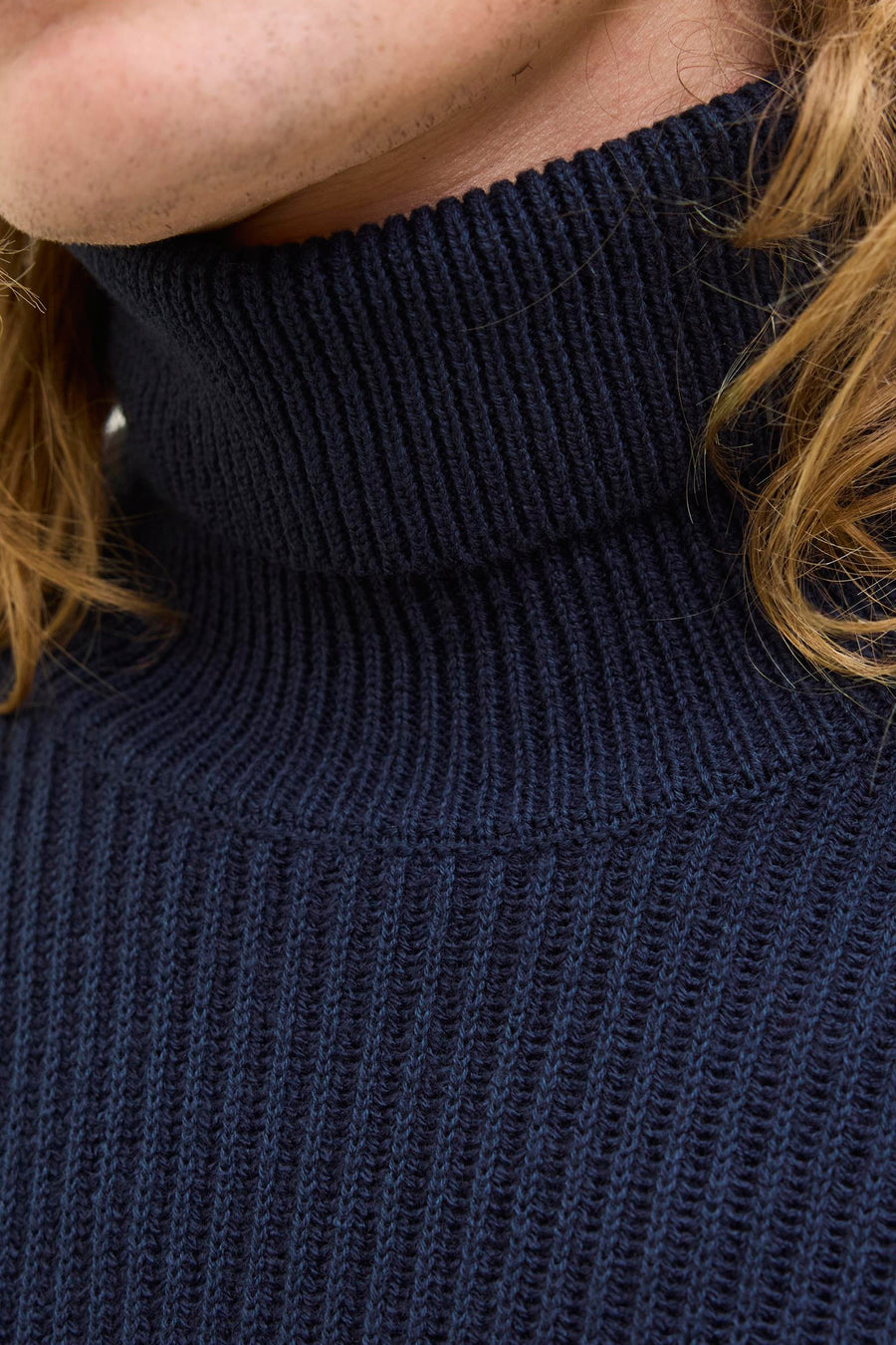 Pull à col roulé - bleu - PREMIUM by JACK & JONES