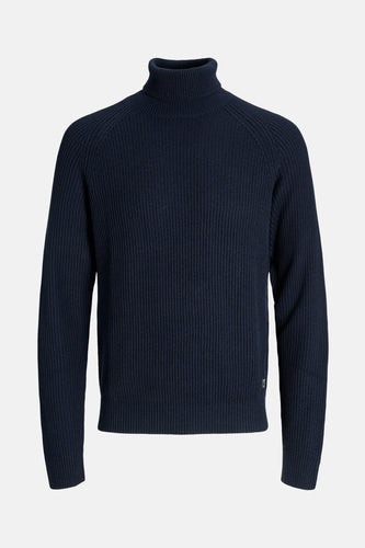 Pull à col roulé - bleu - PREMIUM by JACK & JONES