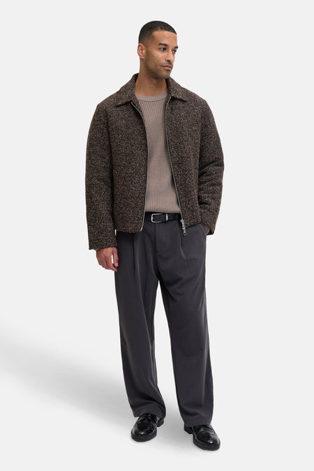 Pull à col rond - beige