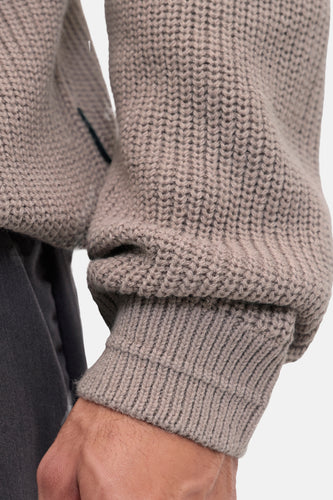 Pull à col rond - beige - PREMIUM by JACK & JONES