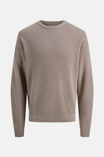 Pull à col rond - beige - PREMIUM by JACK & JONES