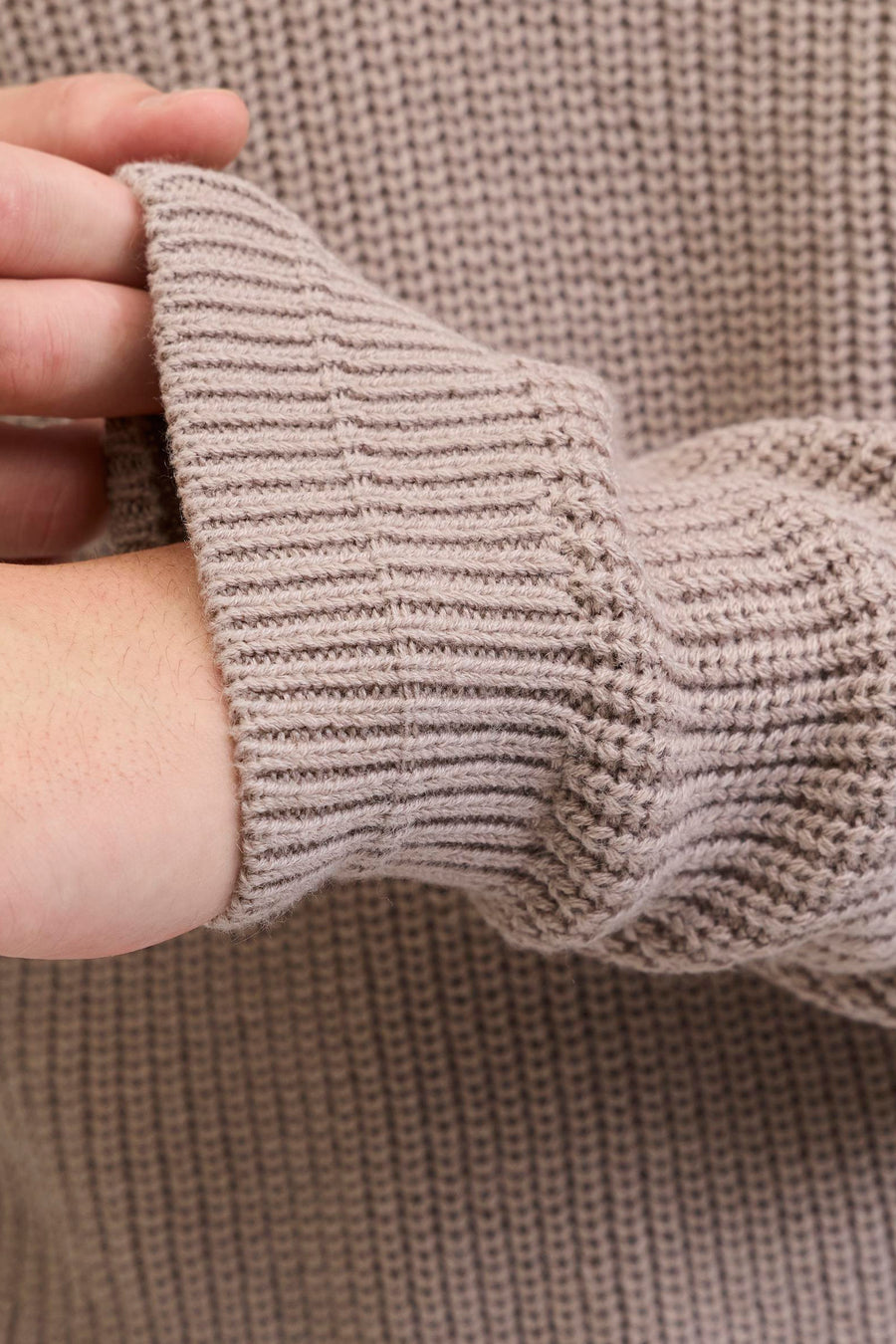 Pull à col en V - beige - PREMIUM by JACK & JONES