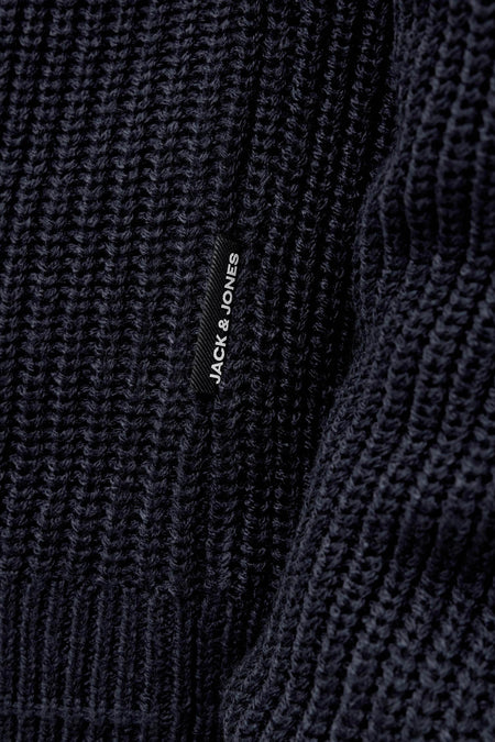 Pull à col en V - bleu