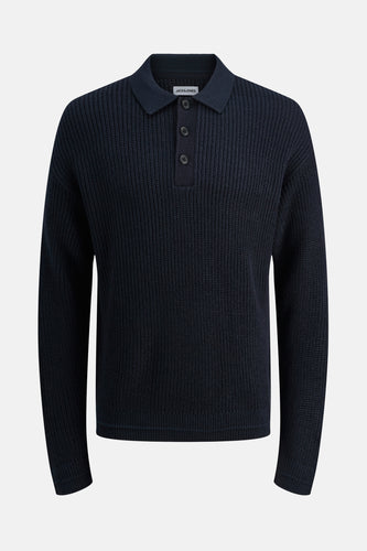 Pull à col en V - bleu - PREMIUM by JACK & JONES