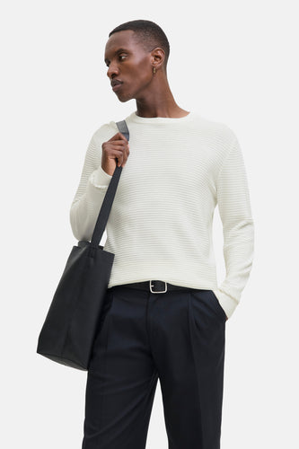 Pull à col rond - Blanc - CORE BY JACK & JONES