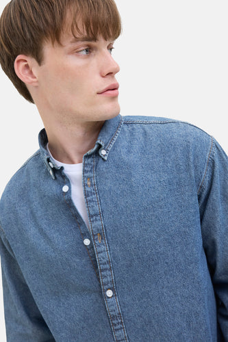 Chemise en jean - mid blue denim - JJREBEL