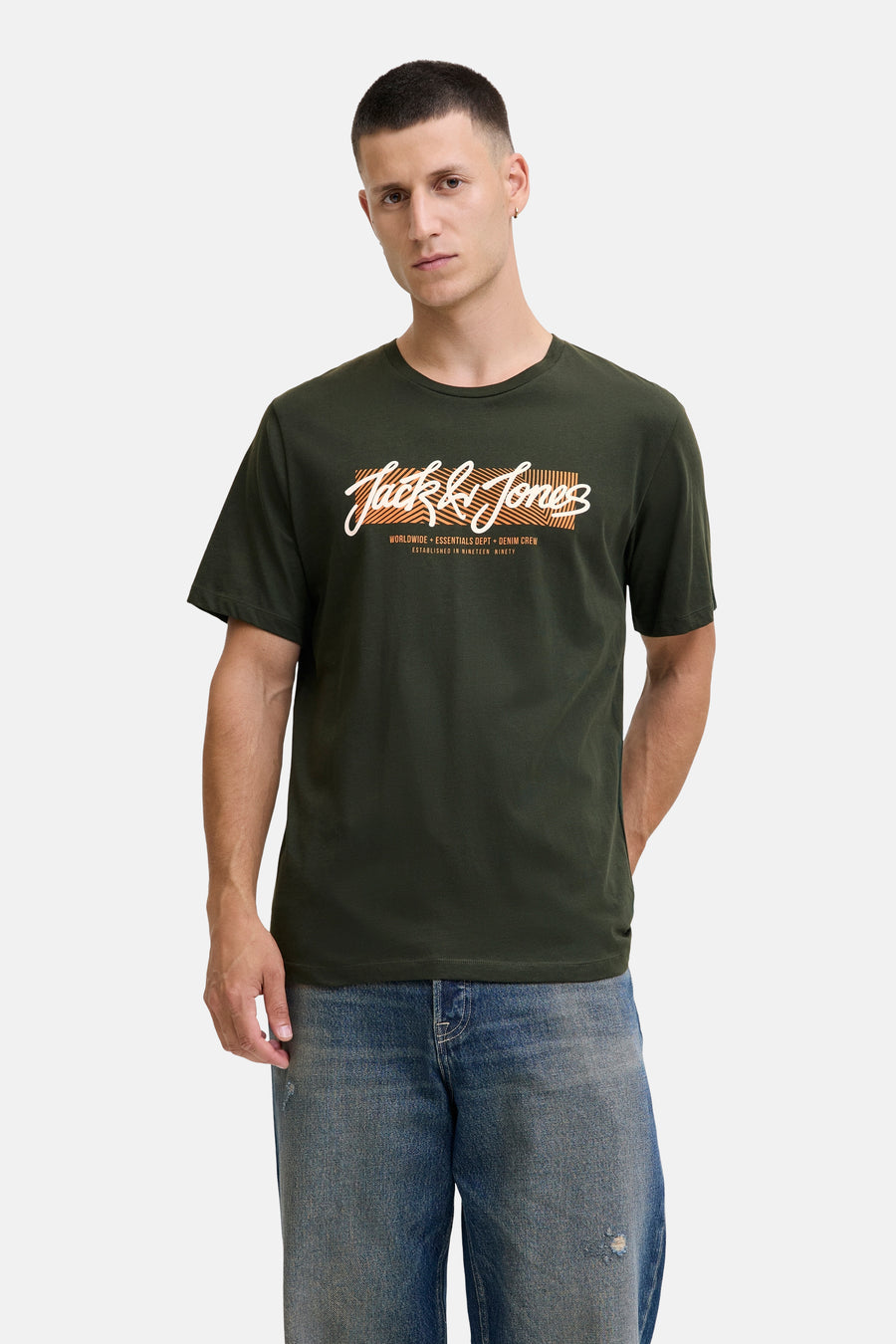 T-shirt à manches courtes - vert - ORIGINALS BY JACK & JONES