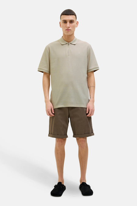 Polo à manches courtes - beige