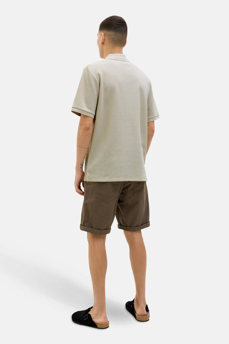 Polo à manches courtes - beige