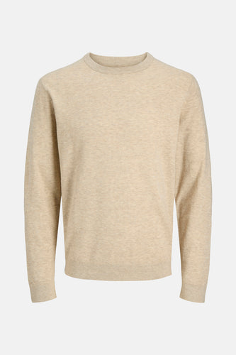 Pull à col rond - beige