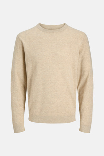 Pull à col rond - beige