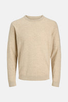 Pull à col rond - beige