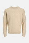 Pull à col rond - beige