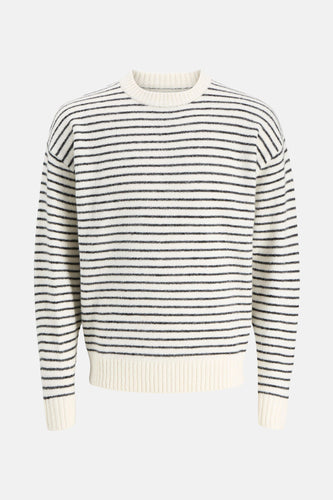 Pull à col rond - Écru - ORIGINALS BY JACK & JONES