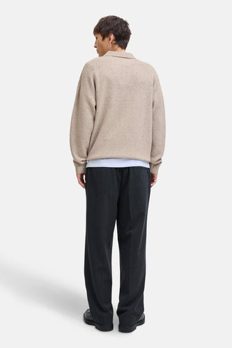 Pull à col en V - beige - ORIGINALS BY JACK & JONES - 8