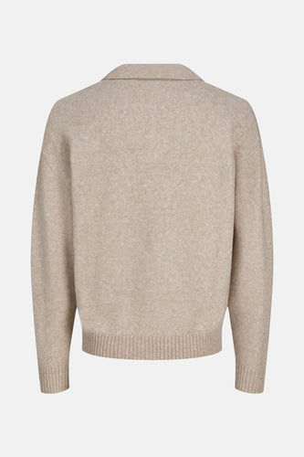 Pull à col en V - beige - ORIGINALS BY JACK & JONES - 8
