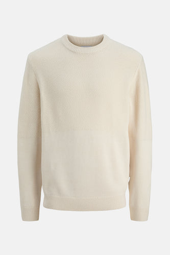 Pull à col rond - beige - CORE BY JACK & JONES