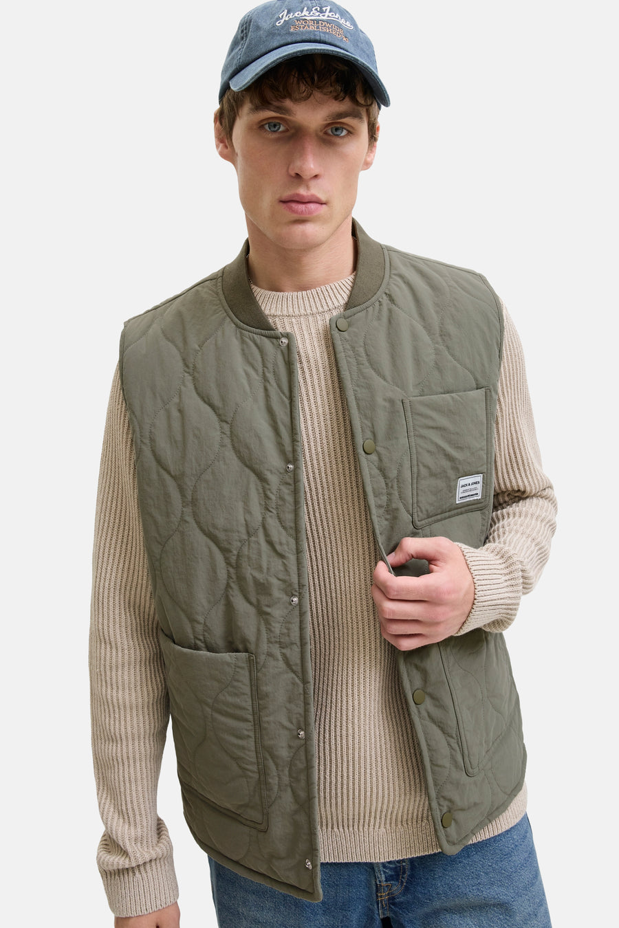 Veste sans manches - vert - ORIGINALS BY JACK & JONES