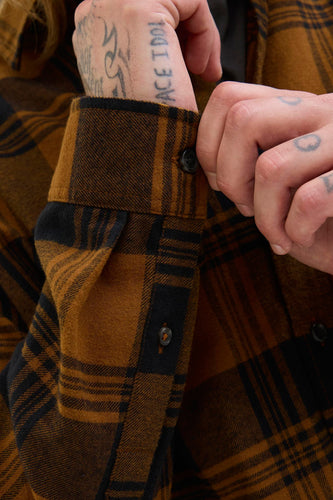 Chemise à manches longues - brun - PREMIUM BLUE by JACK & JONES