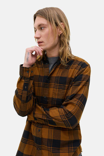 Chemise à manches longues - brun - PREMIUM BLUE by JACK & JONES