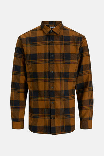 Chemise à manches longues - brun - PREMIUM BLUE by JACK & JONES