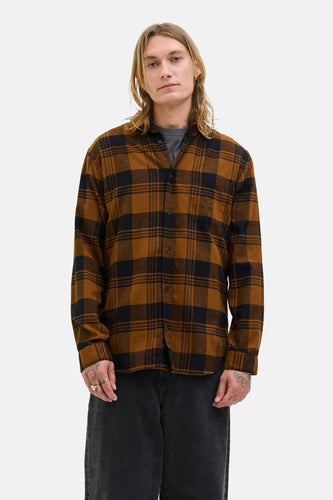 Chemise à manches longues - brun - PREMIUM BLUE by JACK & JONES