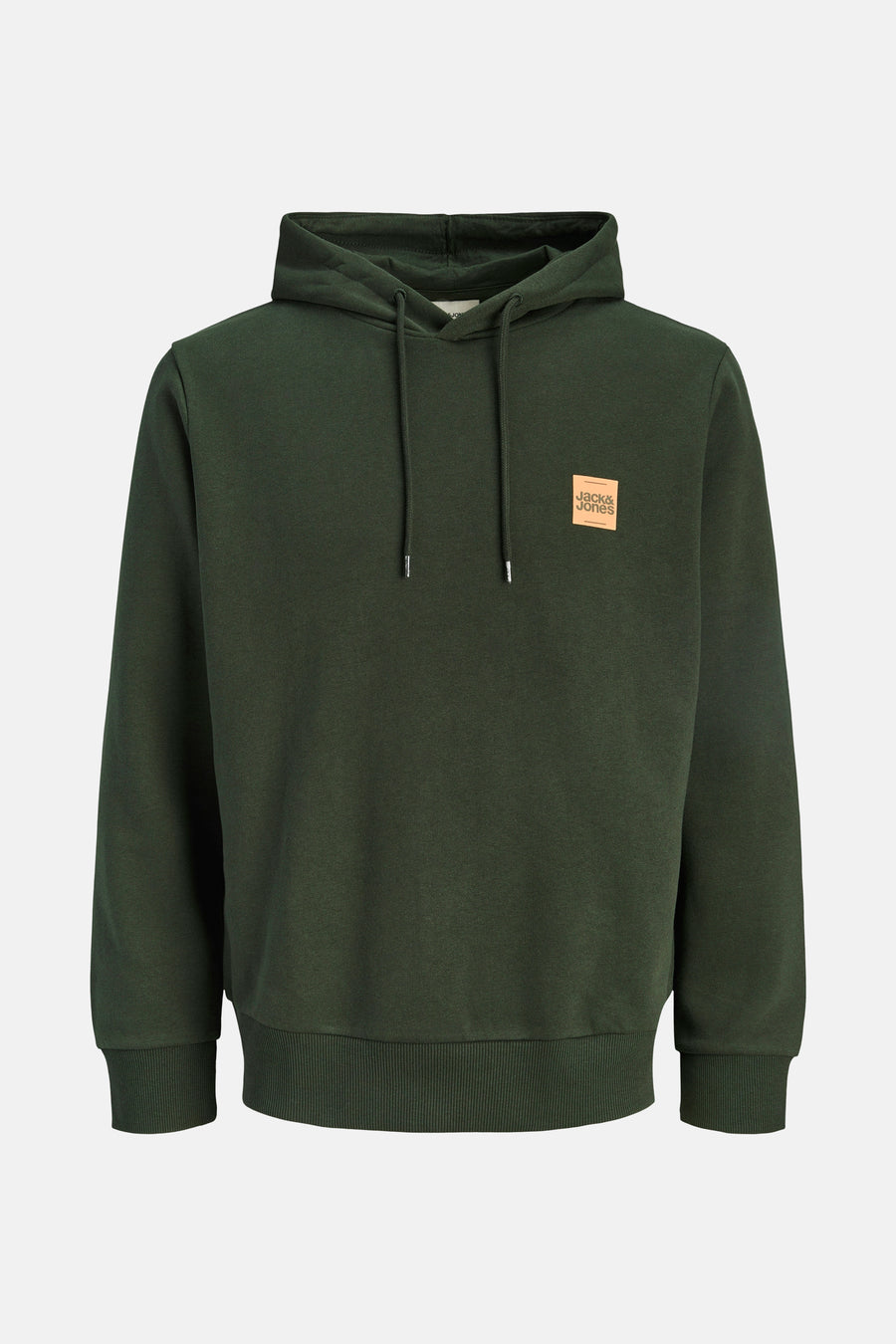 Groene hoodie met 'Jack & Jones'-logo.