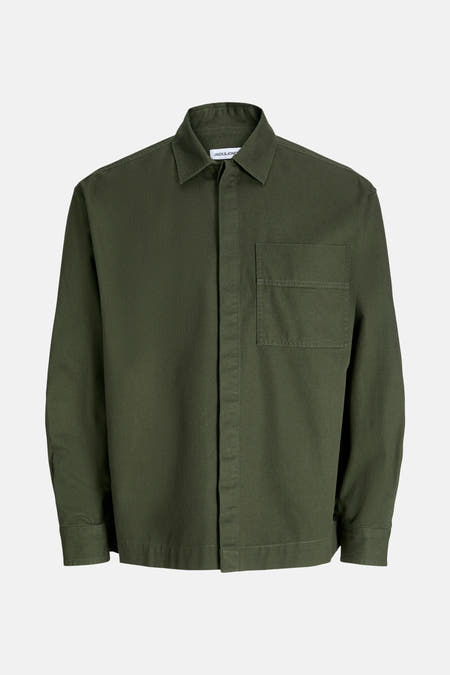 T-shirt vert de man mans JACKSSSS & & J &, avec poche po poche et col classique.