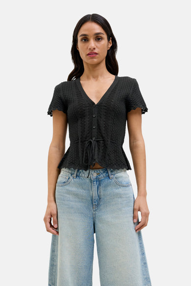 JXZURI SS TOP KNIT